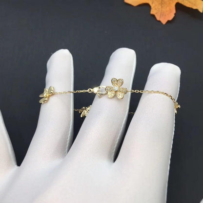 [⭐Renara]FRIVOLE GOLD 5 FLOWERS BRACELET