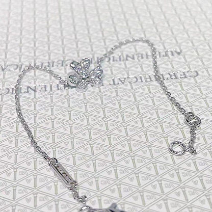 [⭐Renara]FRIVOLE SILVER FLOWER DIAMOND BRACELET