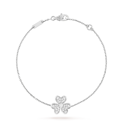 [⭐Renara]FRIVOLE SILVER FLOWER DIAMOND BRACELET