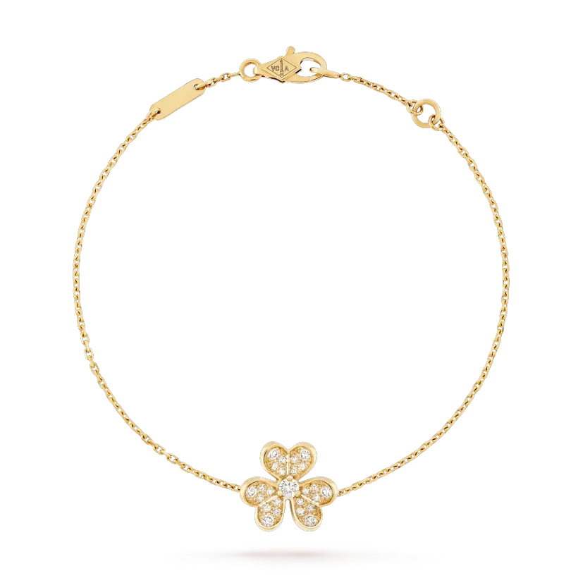 [⭐Renara]FRIVOLE GOLD FLOWER DIAMOND BRACELET