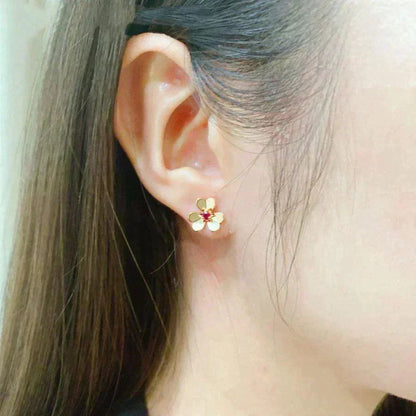 [⭐Renara]FRIVOLE  FLOWER PINK EARRINGS