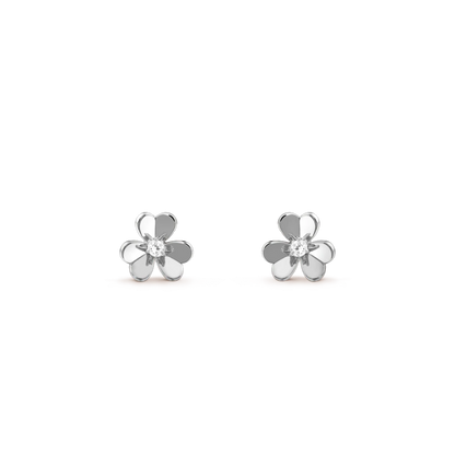 [⭐Renara]FRIVOLE MINI SILVER FLOWER EARRINGS