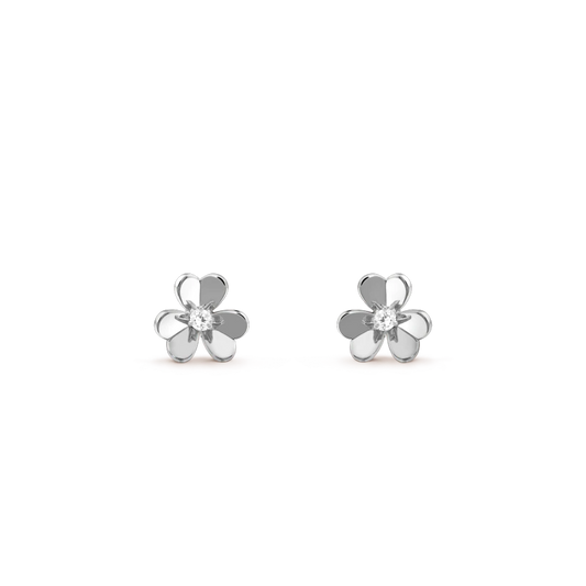 [⭐Renara]FRIVOLE MINI SILVER FLOWER EARRINGS