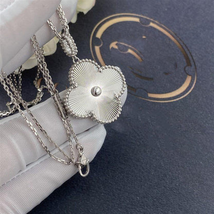 [⭐Renara]CLOVER 25MM SILVER BIG CLOVER NECKLACE