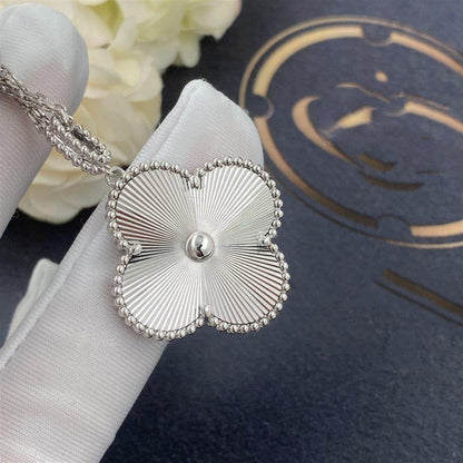 [⭐Renara]CLOVER 25MM SILVER BIG CLOVER NECKLACE