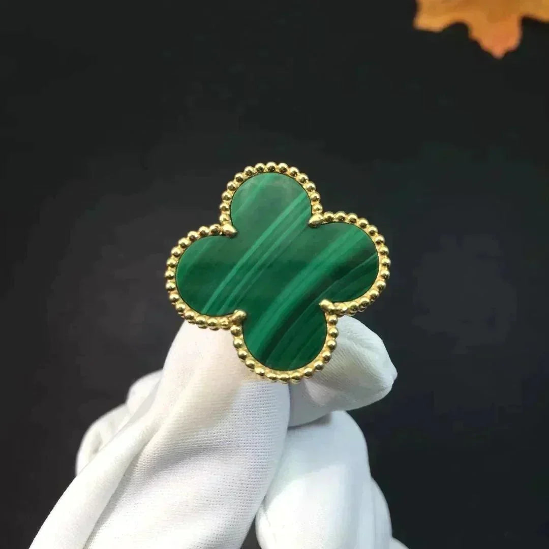 [⭐Renara]CLOVER MALACHITE RING