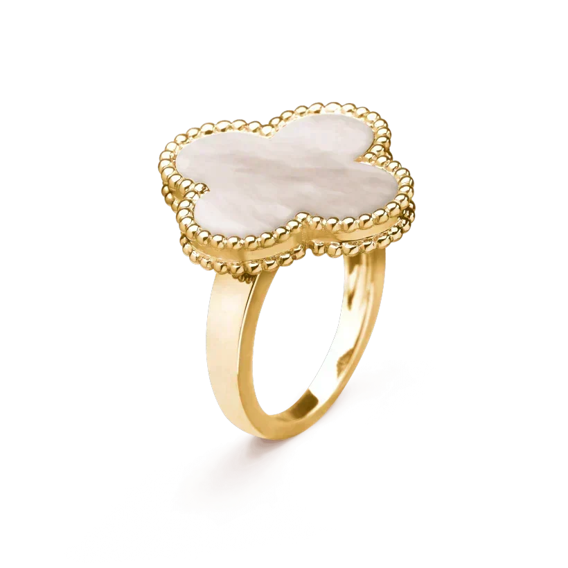 [⭐Renara]CLOVER WHITE MOP RING