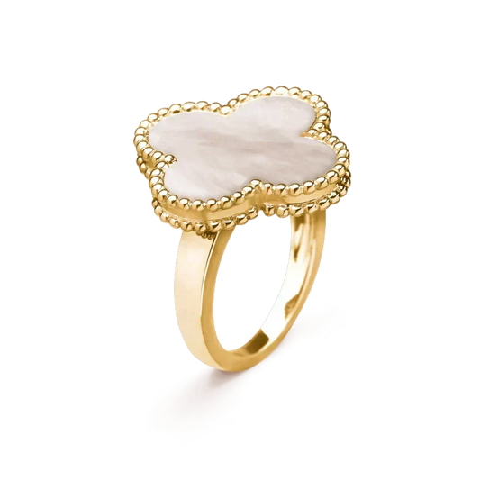 [⭐Renara]CLOVER WHITE MOP RING