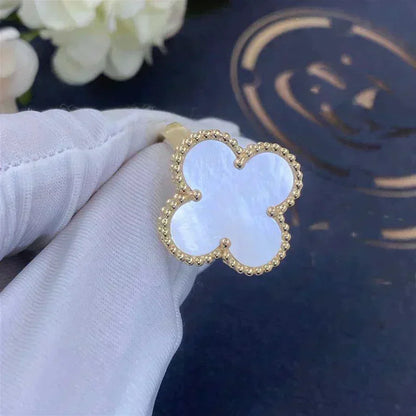 [⭐Renara]CLOVER WHITE MOP RING
