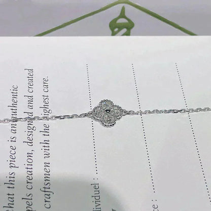 [⭐Renara]CLOVER  SINGLE FLOWER BRACELET SILVER