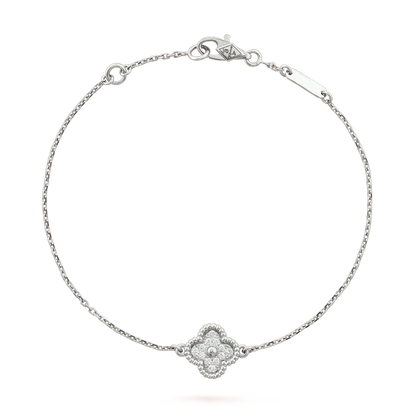 [⭐Renara]CLOVER  SINGLE FLOWER BRACELET SILVER