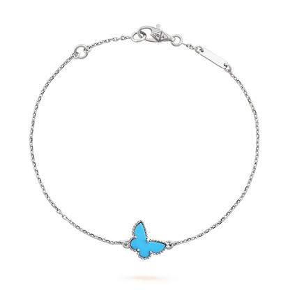 [⭐Renara]BUTTERFLY TURQUOISE BUTTERFLY BRACELET SILVER