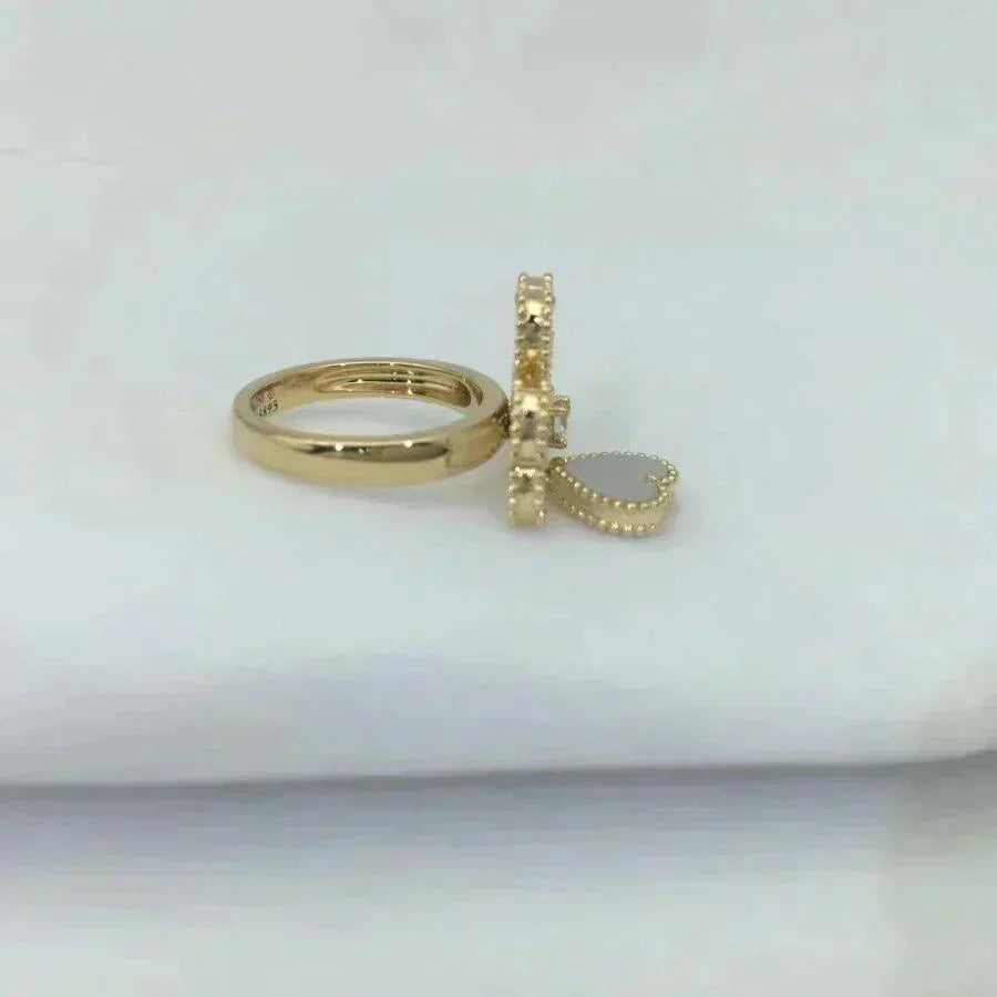 [⭐Renara]SWEET CLOVER WHITE MOP RING