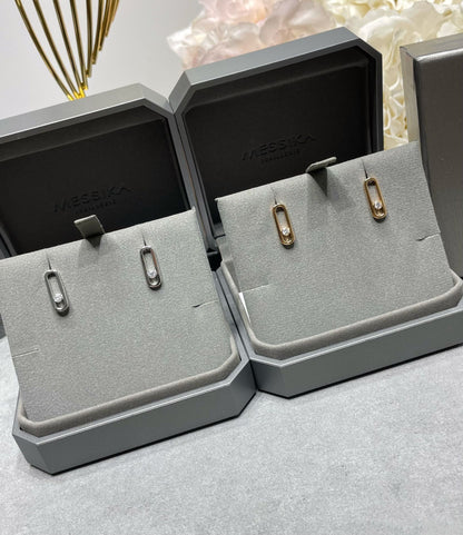 [⭐Renara]MOVE UNO SMALL 1 DIAMOND EARRINGS