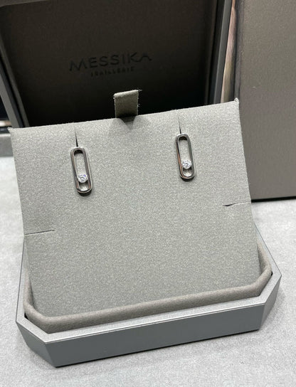 [⭐Renara]MOVE UNO SMALL 1 DIAMOND EARRINGS