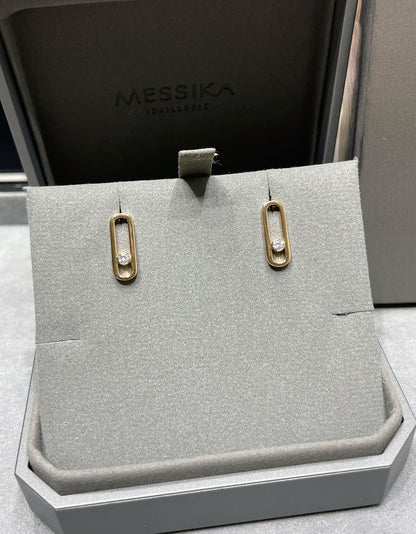 [⭐Renara]MOVE UNO SMALL 1 DIAMOND EARRINGS