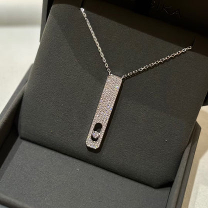 [⭐Renara]MY FIRST DIAMOND PAVED NECKLACE