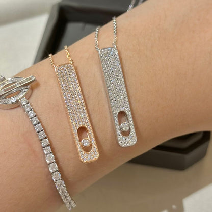 [⭐Renara]MY FIRST DIAMOND PAVED NECKLACE