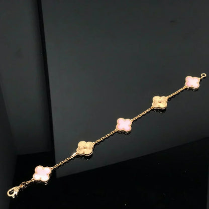 [⭐Renara] CLOVER 5 MOTIFS  PINK MOP BRACELET COLLECTION