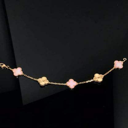 [⭐Renara] CLOVER 5 MOTIFS  PINK MOP BRACELET COLLECTION