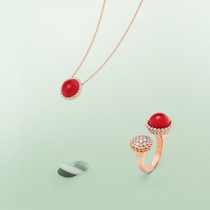 [⭐Renara]PERLEE COULEURS DIAMOND ROSE GOLD BETWEEN THE FINGER RING
