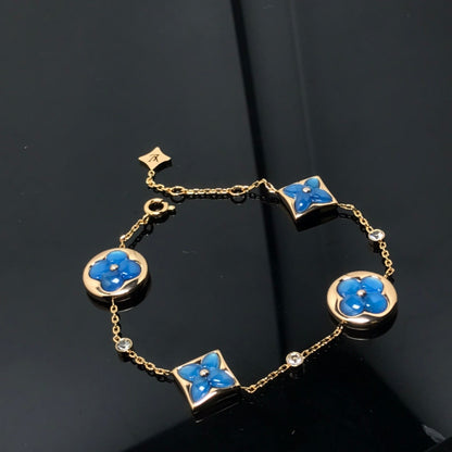 [⭐Renara]STAR AND SUN 4 MOTIF BLUE BRACELET