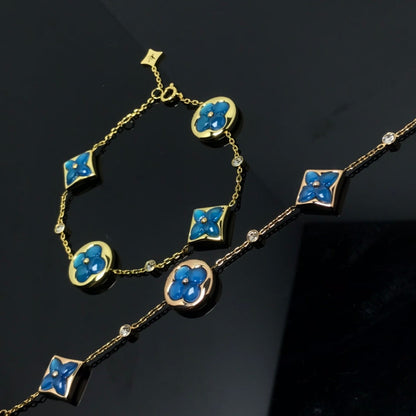 [⭐Renara]STAR AND SUN 4 MOTIF BLUE BRACELET