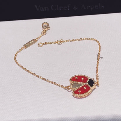 [⭐Renara]LUCKY SPRING 1 MOTIF PINK GOLD BRACELET