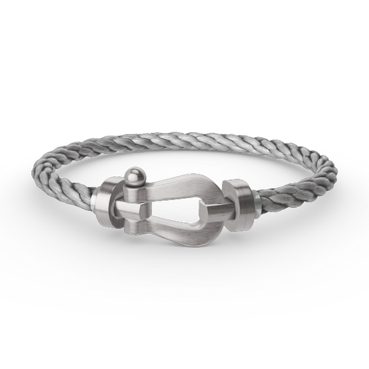 [⭐Renara]FORCE LARGE HORSESHOE NO DIAMOND BRACELET SILVER