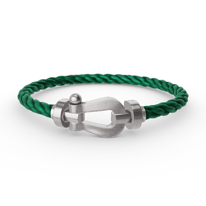 [⭐Renara]FORCE LARGE HORSESHOE NO DIAMOND BRACELET SILVER