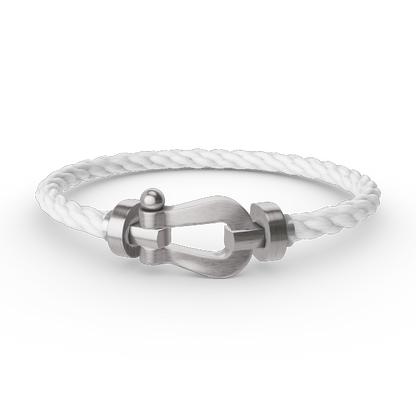 [⭐Renara]FORCE LARGE HORSESHOE NO DIAMOND BRACELET SILVER