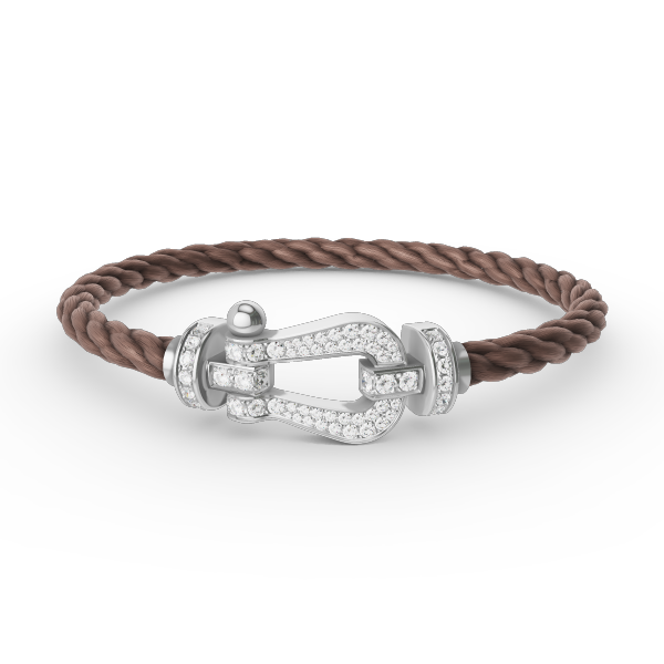 [⭐Renara]FORCE LARGE HORSESHOE FULL DIAMOND BRACELET SILVER