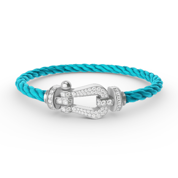 [⭐Renara]FORCE LARGE HORSESHOE FULL DIAMOND BRACELET SILVER