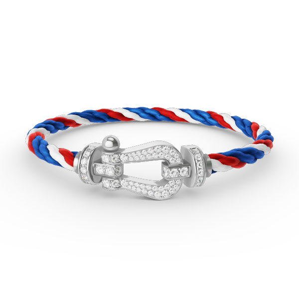 [⭐Renara]FORCE LARGE HORSESHOE FULL DIAMOND BRACELET SILVER