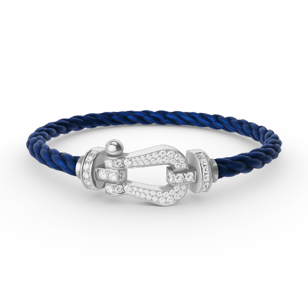 [⭐Renara]FORCE LARGE HORSESHOE FULL DIAMOND BRACELET SILVER
