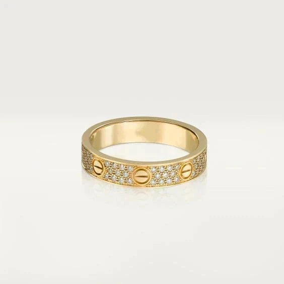 [⭐Renara]LOVE RING 3.6MM DIAMOND PAVED