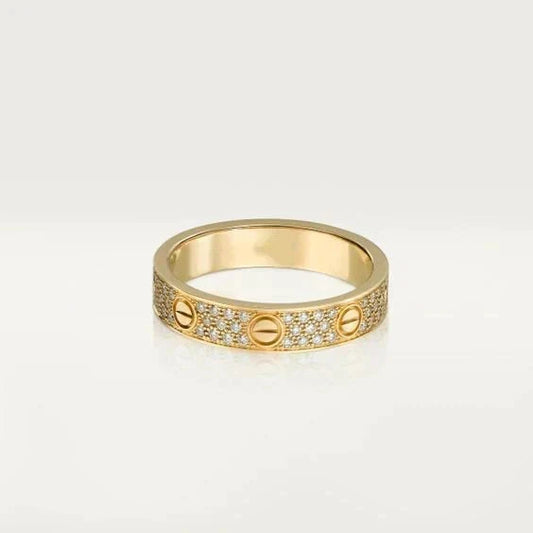 [⭐Renara]LOVE RING 3.6MM DIAMOND PAVED