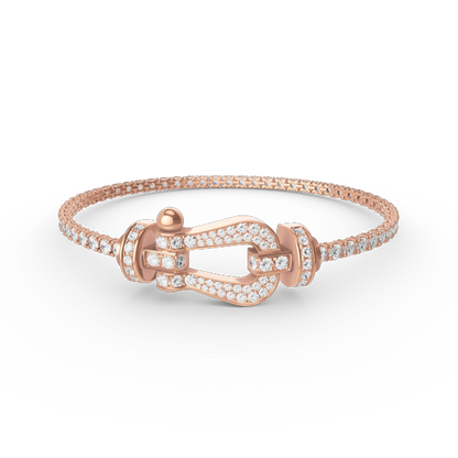 [⭐Renara]FORCE  LARGE HORSESHOE FULL DIAMOND TENNIS BRACELET