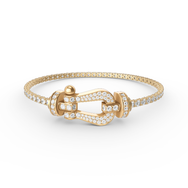 [⭐Renara]FORCE  LARGE HORSESHOE FULL DIAMOND TENNIS BRACELET