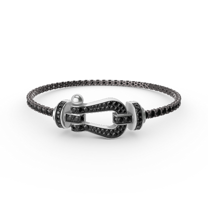 [⭐Renara]FORCE  LARGE HORSESHOE FULL DIAMOND TENNIS BRACELET